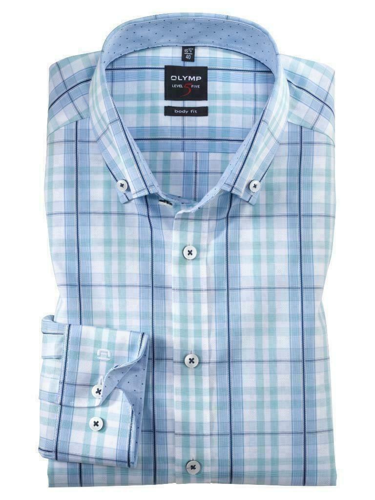 OLYMP Level Five, body fit, maat 42, L, button down, Ophalen of Verzenden, Nieuw