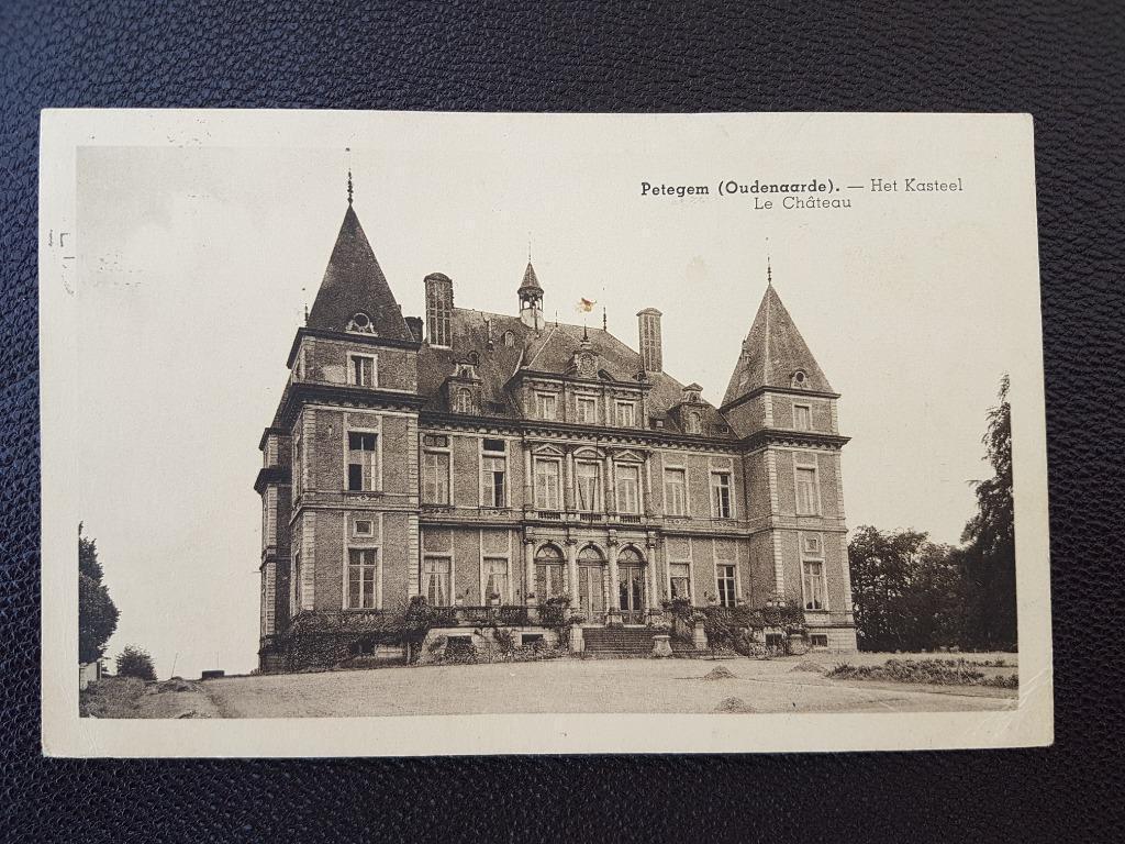 Postkaart Petegem ( Oudenaarde ) Het Kasteel, Ophalen of Verzenden, 1940 tot 1960, Gelopen, Oost-Vlaanderen