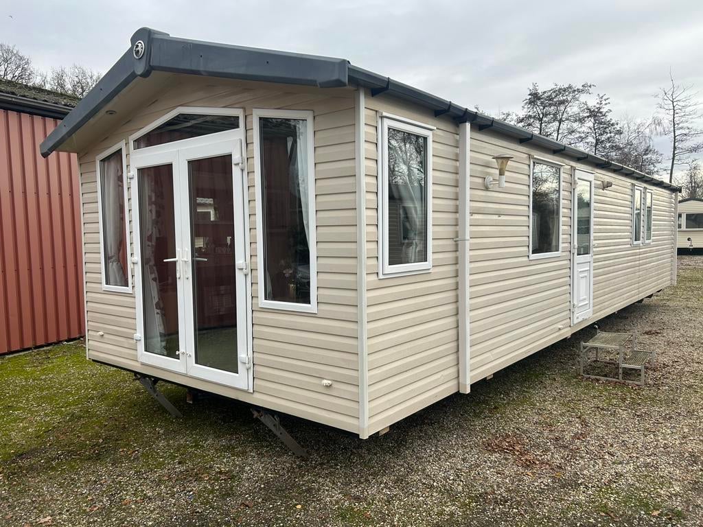 Swift Bordeaux 3slpk, Cv, Terrasdeuren, Dglas, Pannendak., Caravans en Kamperen, Stacaravans, tot en met 6, Ophalen of Verzenden