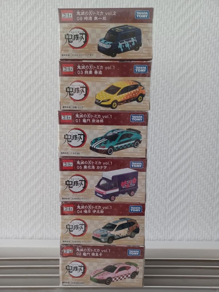 Nieuwe Set 6 Takara Tomy demon slayer (kimetsu no yaiba), Ophalen of Verzenden