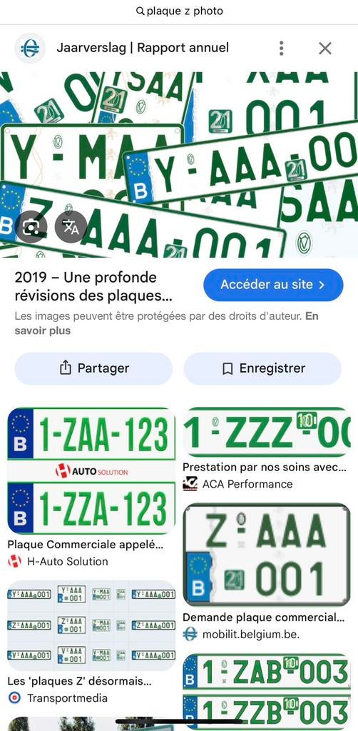 Contrôle technique / plaque Z / fourrière, Auto diversen, Autostaanplaatsen en Garages