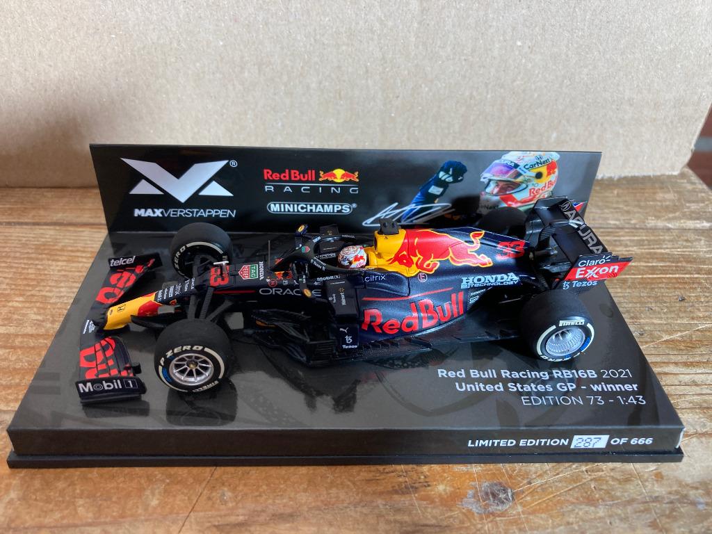 Max Verstappen 1:43 editie 73 Winner United States GP 2021, Ophalen of Verzenden, Nieuw, Formule 1