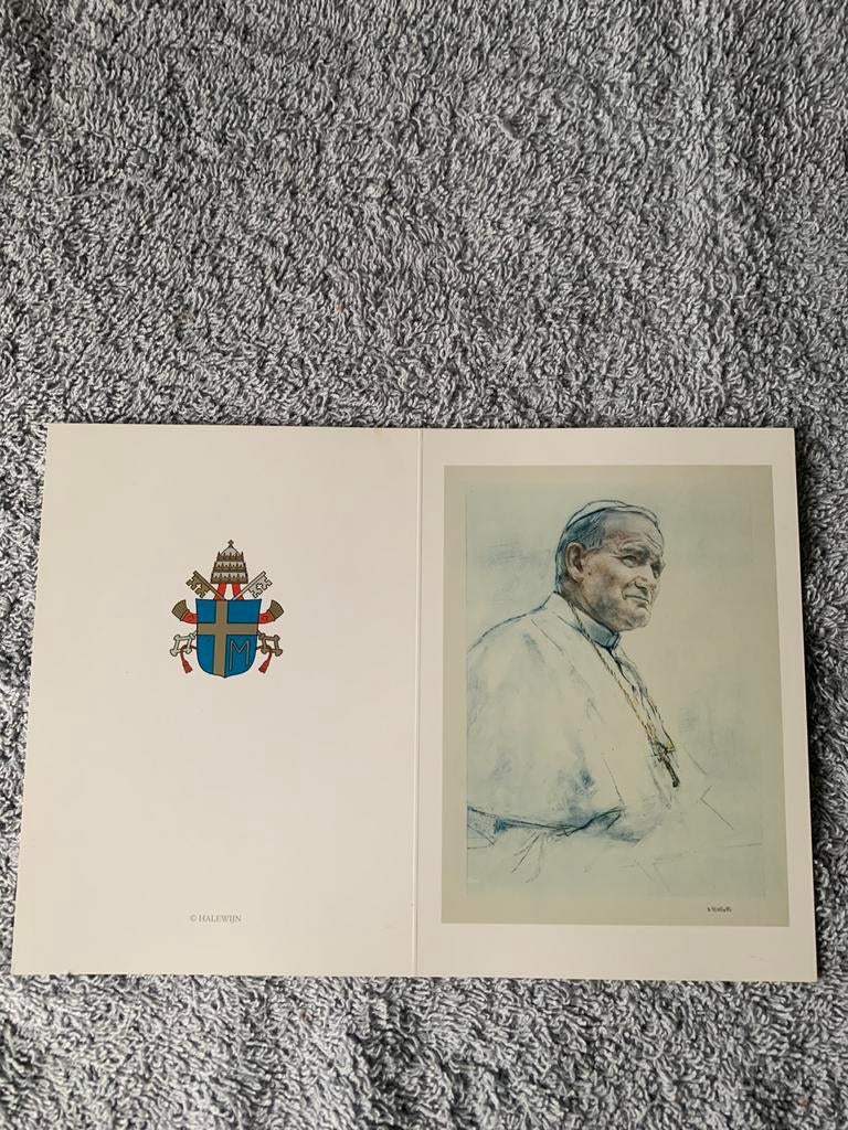 Bidprentje Paus Joannes Paulus II, Verzamelen, Ophalen, Bidprentje