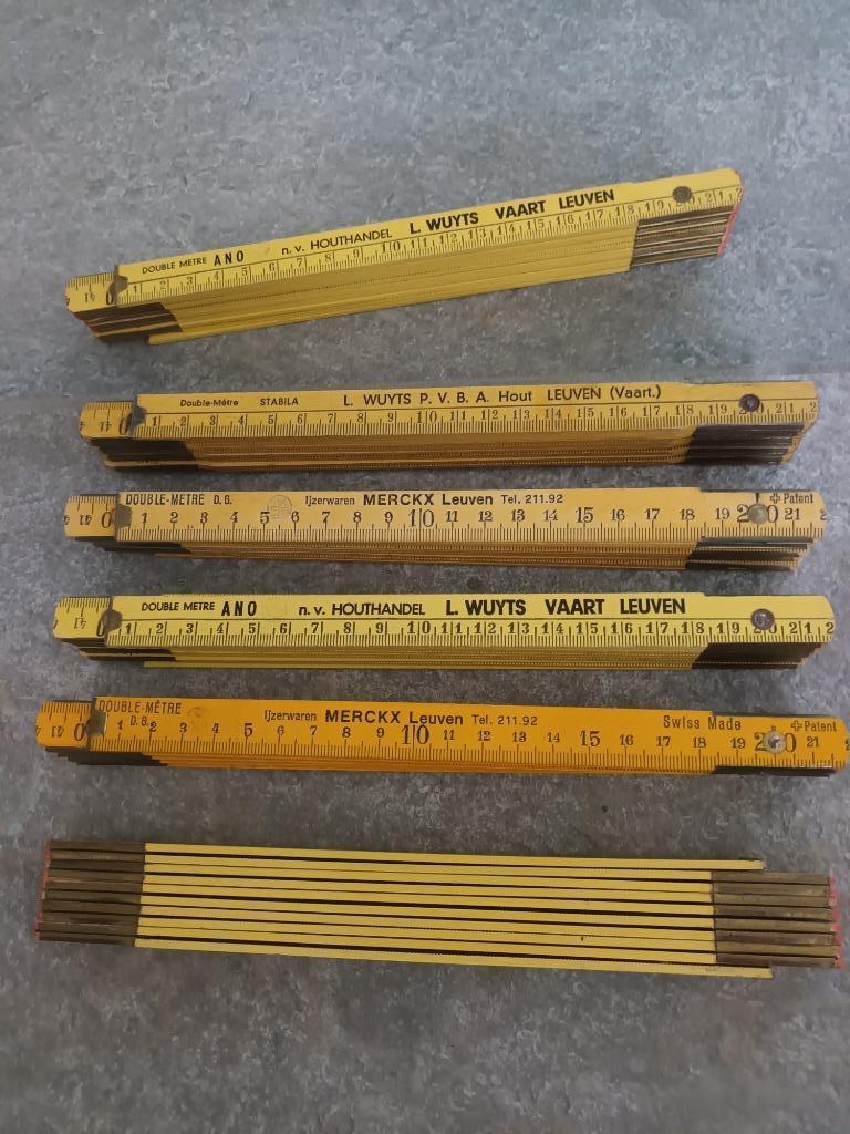 Houten vouwmeter 2 m, Ophalen, Nieuw