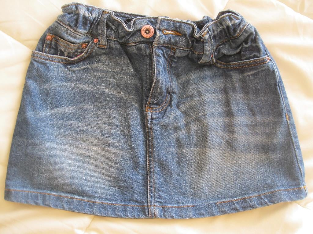 Massimo Dutti 122 blauwe jeansrok, Gebruikt, Meisje, Ophalen of Verzenden, Jurk of Rok