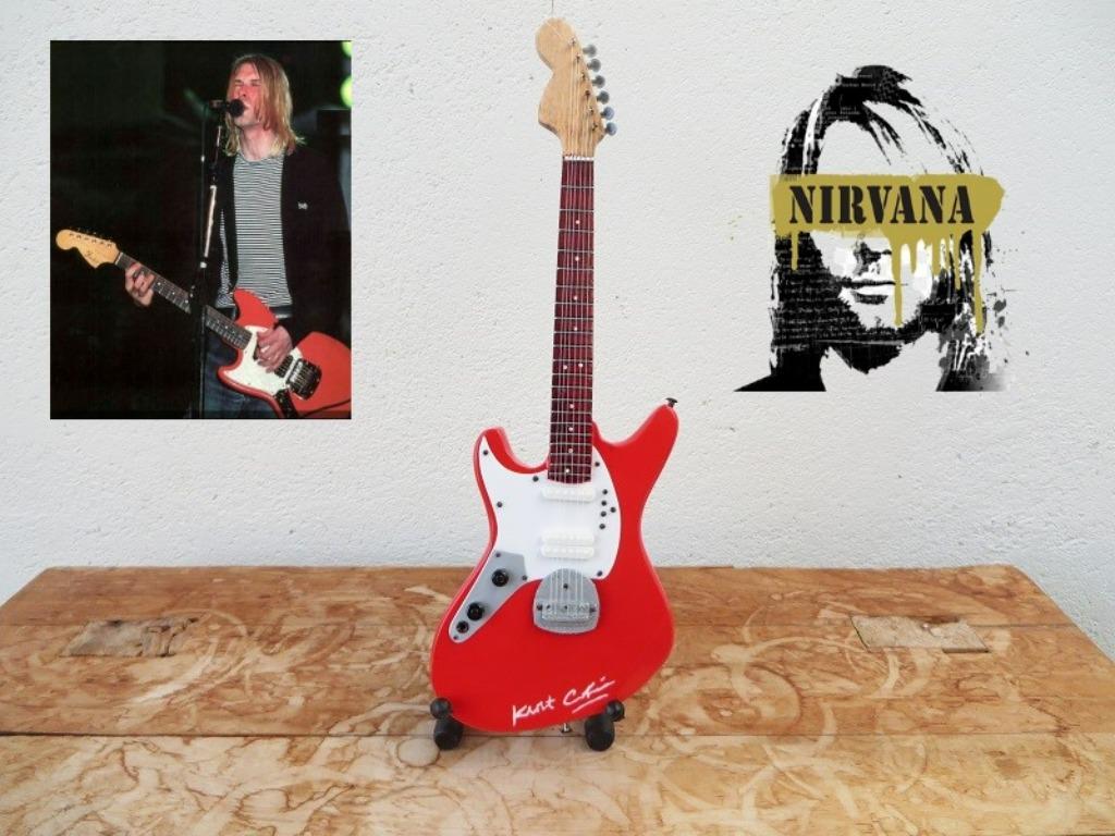 GITAAR FENDER JAG-STANG VAN KURT COBAIN - NIRVANA - SIGNED, Ophalen of Verzenden, Nieuw, Instrument of Accessoires