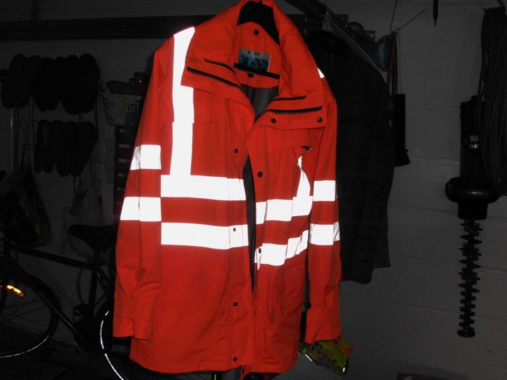Oranje Parka "M" 4 ruime zakken/kap-" SIOEN", Ophalen, Maat 48/50 (M), SIOEN, Nieuw