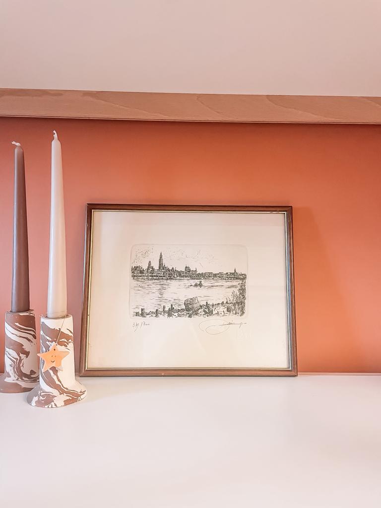 Gelimiteerde ets - Bob Dries, Antiek en Kunst, Ophalen of Verzenden, Stadsgezicht, Ets, Genummerd