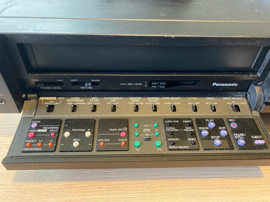 Panasonic NV-FS90 S-VHS, Enlèvement ou Envoi, Utilisé, Lecteur ou enregistreur VHS