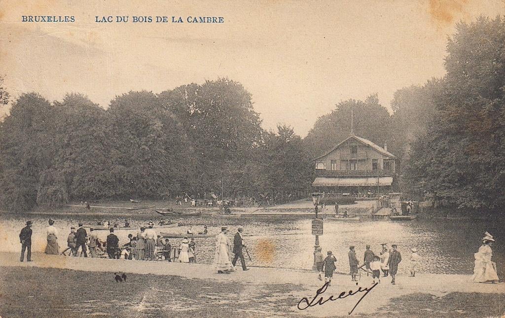 1907 - BELGIË - Brussel: Lac du Bois de la Cambre, Verzamelen, Postkaarten | België, Gelopen, Brussel (Gewest), Voor 1920, Verzenden