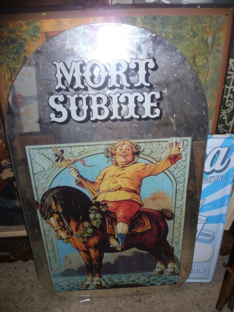 REKLAME SPIEGEL  MORT SUBITE, Verzamelen, Ophalen