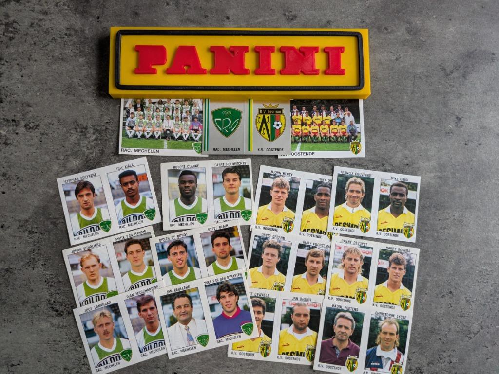 PANINI FOOTBALL 93 15 STICKERS 1993 RAC MECHELEN/KV OOSTENDE, Hobby en Vrije tijd, Verzenden, Nieuw