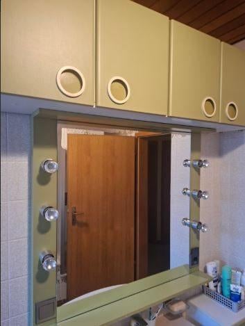 vintage badkamerkasten Schock moosgrün 70er, Ophalen, Huis en Inrichting