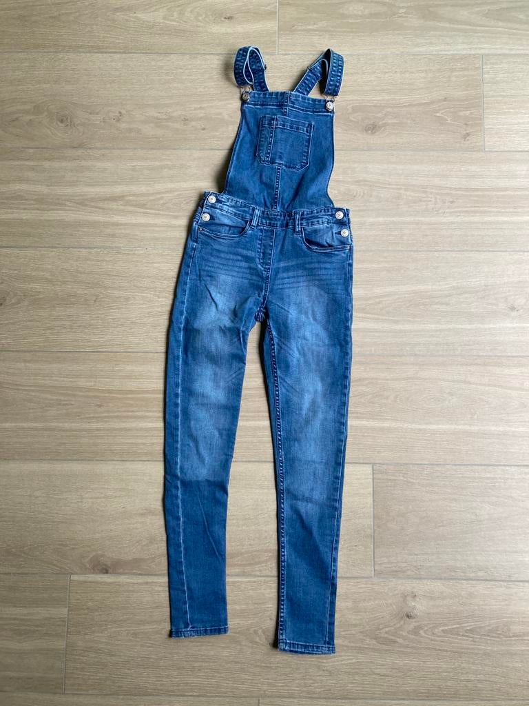 Jeans salopette maat 152, Kinderen en Baby's, Ophalen of Verzenden, Zo goed als nieuw