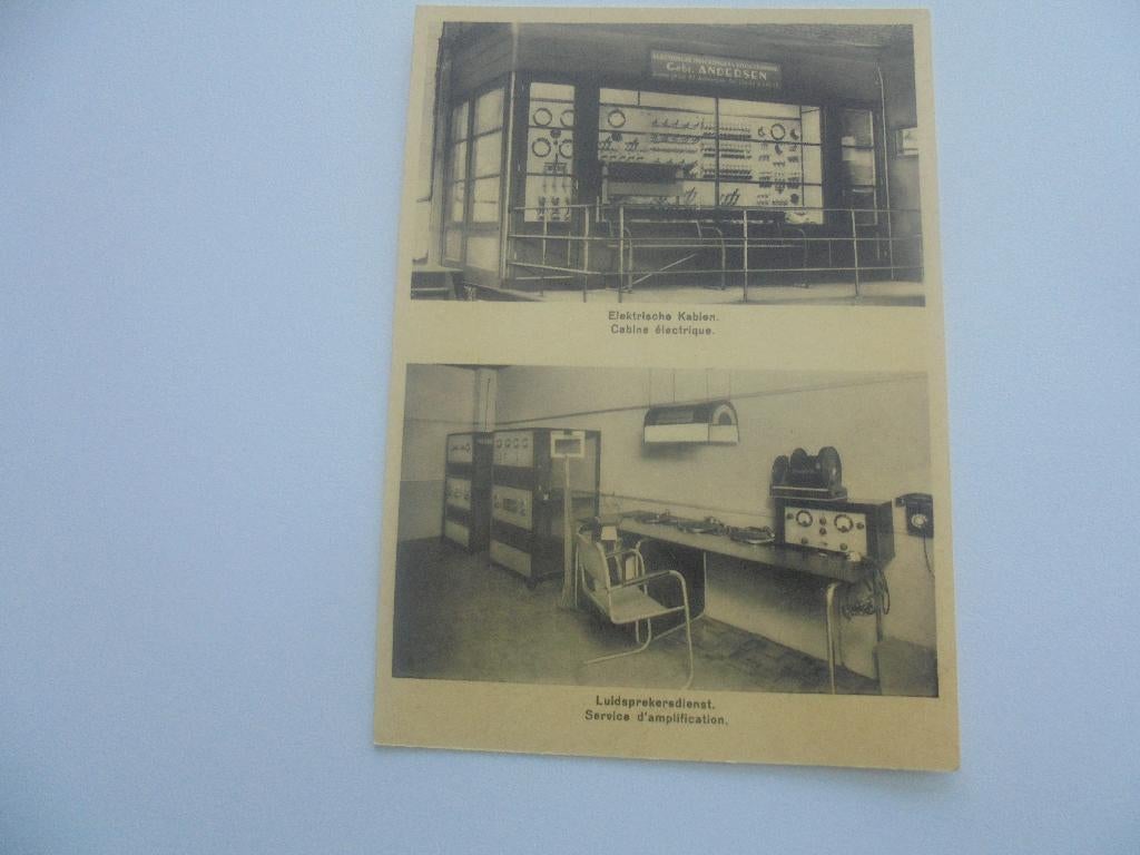 deurne-sportpaleis -elektrische kabien en luidsprekersdienst, Verzamelen, Postkaarten | België, Ophalen of Verzenden, 1940 tot 1960