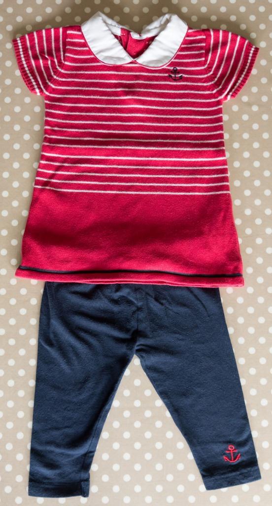 Rood-wit gestreept truitje + broekje, maat 3-6M, Kinderen en Baby's, Gebruikt, Meisje, Early Days, Ophalen of Verzenden