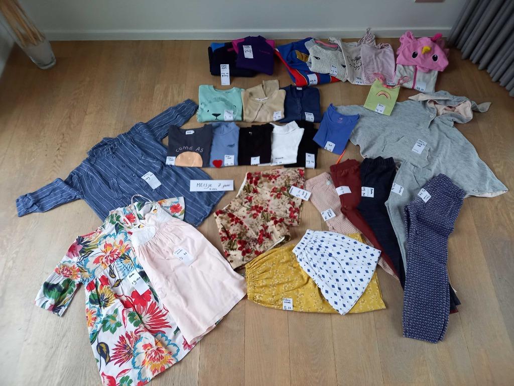 Meisjes merkkledij 7 jaar - M122 Filou, Mayoral, Il Gufo..., Meisje, Ophalen of Verzenden, Zo goed als nieuw, Setje