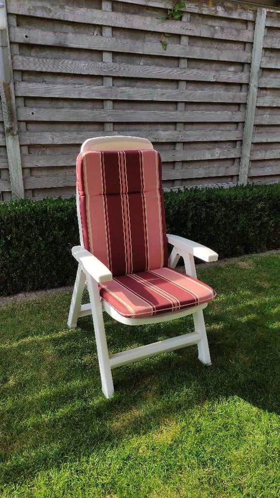 Tuinzetel, Jardin & Terrasse, Chaises de jardin, Enlèvement, Comme neuf, Synthétique, Ajustable