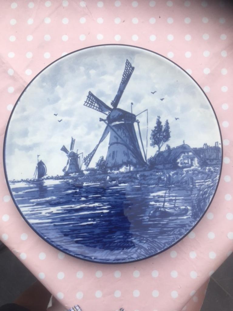 Vintage Delfts blauwe schotel, Antiek en Kunst, Ophalen of Verzenden