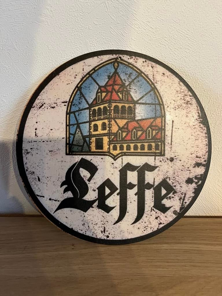 Plaque métallique Leffe, Collections, Marques de bière, Enlèvement ou Envoi, Neuf, Leffe