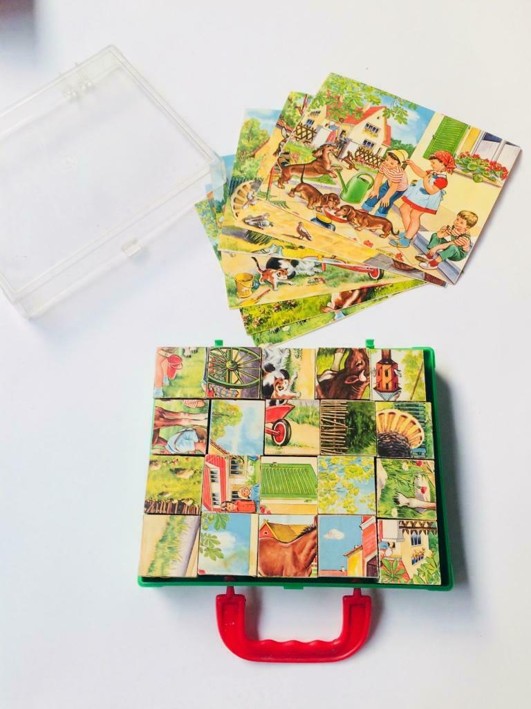 Vintage - Blokken - Puzzel, Ophalen of Verzenden
