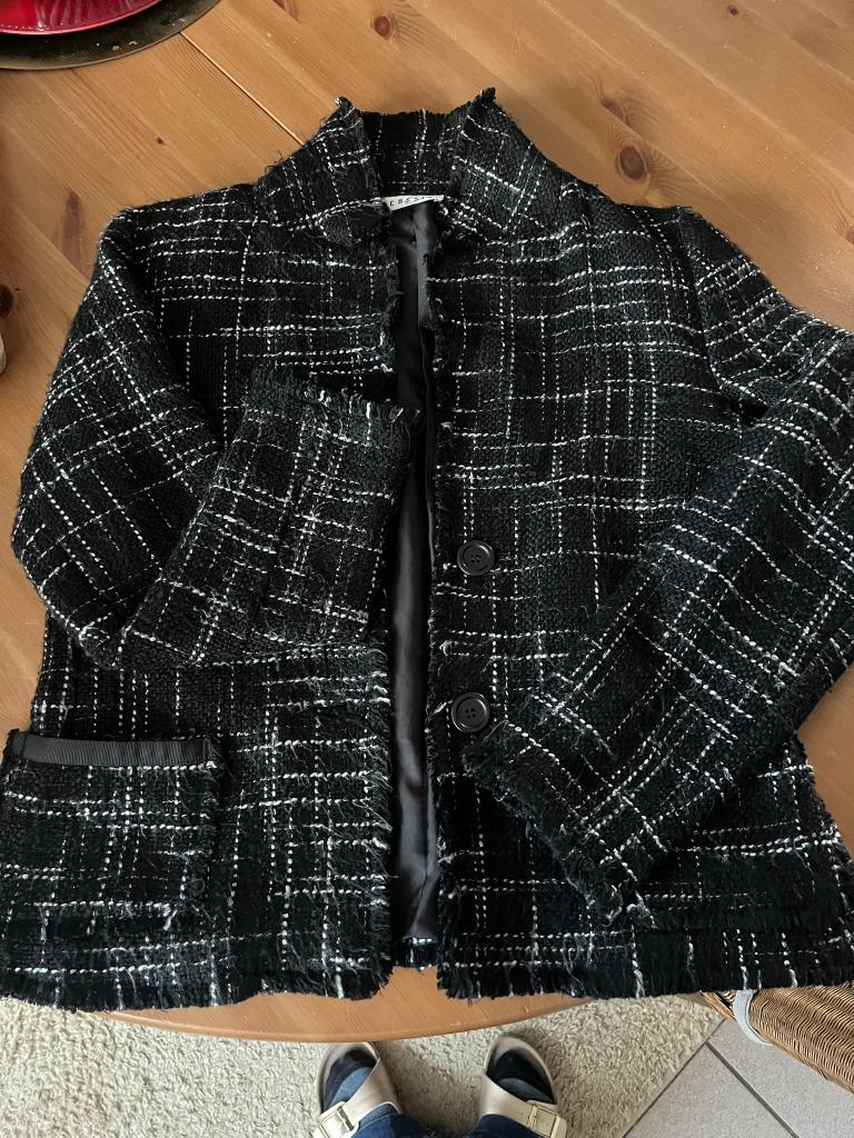 Dames vestje, Maat 38/40 (M), Zwart, Zo goed als nieuw, Jasje