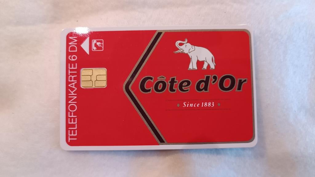 Zeldzame Duitse telefoonkaart 1990 Côte d'Or 6DM, Verzamelen, Merken en Reclamevoorwerpen, Verzenden, Nieuw, Overige typen