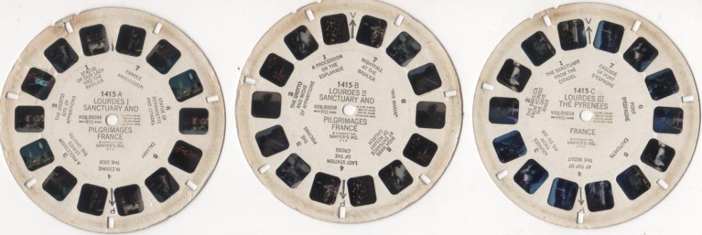 View-master Lourdes 1415 A B C, Antiek en Kunst, Ophalen of Verzenden