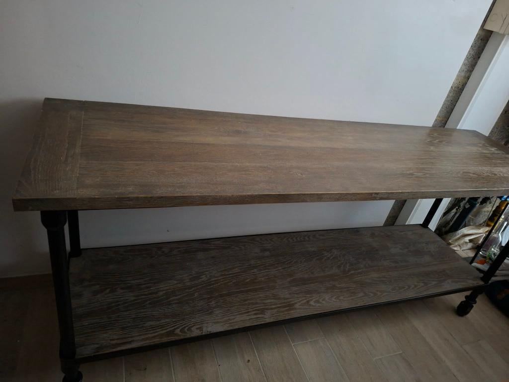 Side table à roulette SIA - TB état, Enlèvement, Bois, 75 cm ou plus, 60 cm ou plus