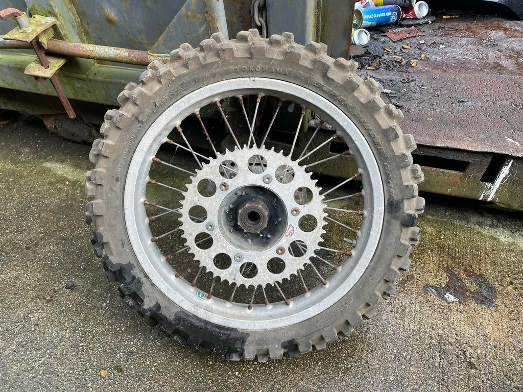 Achterwiel enduro crossmotor 100-100-18, Ophalen