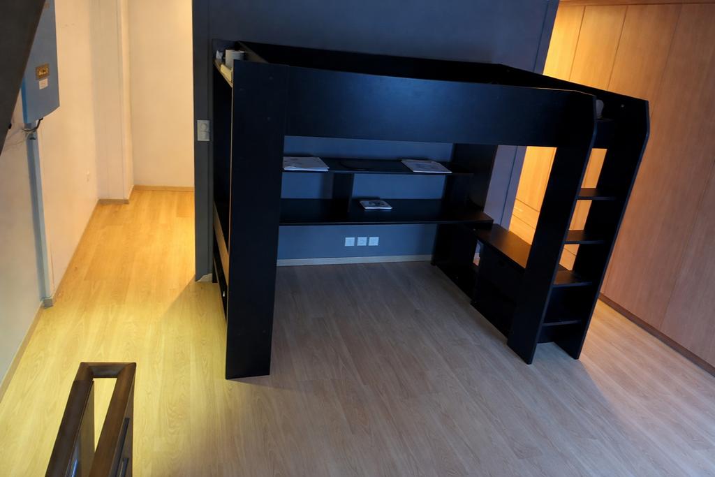 ️ Lit Mezzanine Gamer avec LED + Bureau intégré, Enlèvement, Comme neuf