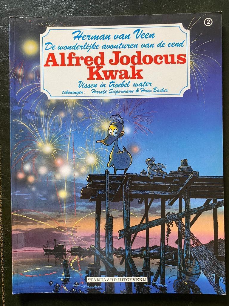 ALFRED JODOCUS KWAK -  Vissen in troebel water, Boeken, Gelezen, Eén stripboek, Ophalen of Verzenden, Hans  Bacher/Harald Siepe