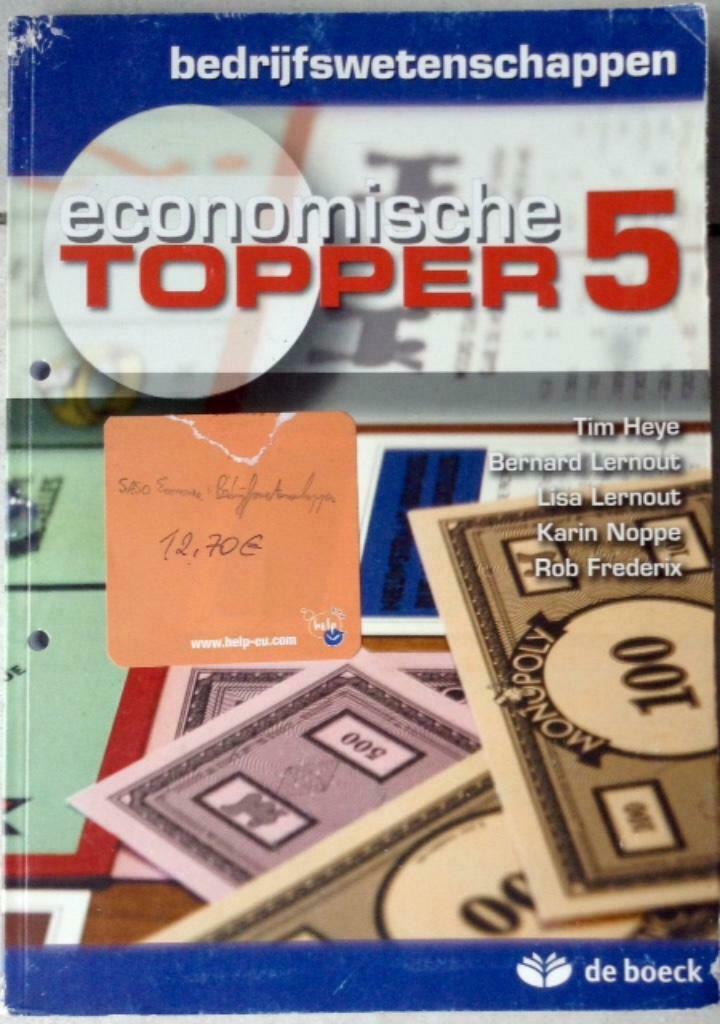 Te koop Economie Bedrijfswetenschappen,5de ASO, Boeken, Schoolboeken, Ophalen, Zo goed als nieuw, ASO, Economie