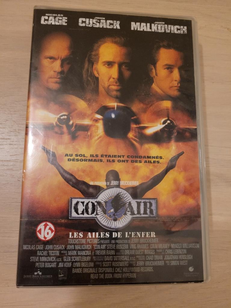 k7 vhs Les Ailes de l'enfer, Ophalen of Verzenden, Zo goed als nieuw, Actie en Avontuur