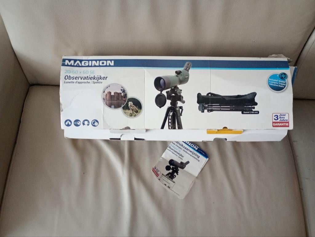 Maginon 20-60 X 60 SE met Statief zo goed als nieuw, Ophalen, Met statief