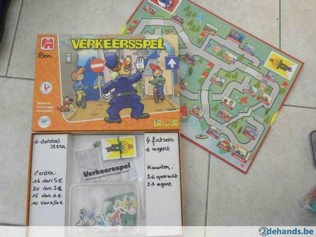 Gezelschapsspel Jumbo Verkeersspel 7+, Trois ou quatre joueurs, Enlèvement ou Envoi, Comme neuf