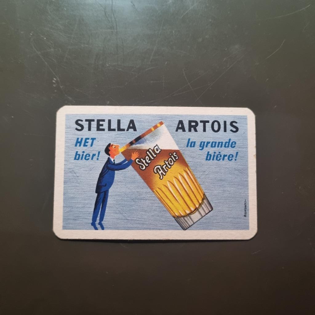 Carte de jeu Stella Artois (modèle 4), Enlèvement ou Envoi, Utilisé, Autres types, Stella Artois