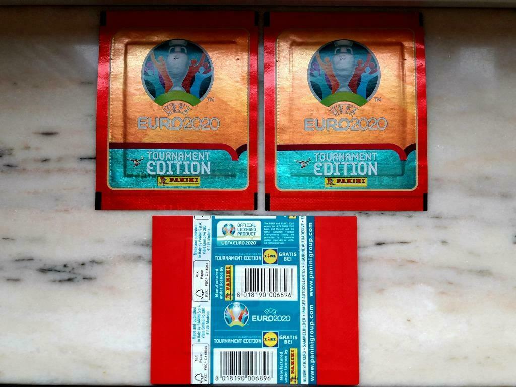 Panini Euro Ek 2020 Tournament Edt 3 zakjes Lidl nieuwstaat, Verzamelen, Stickers, Nieuw, Ophalen of Verzenden
