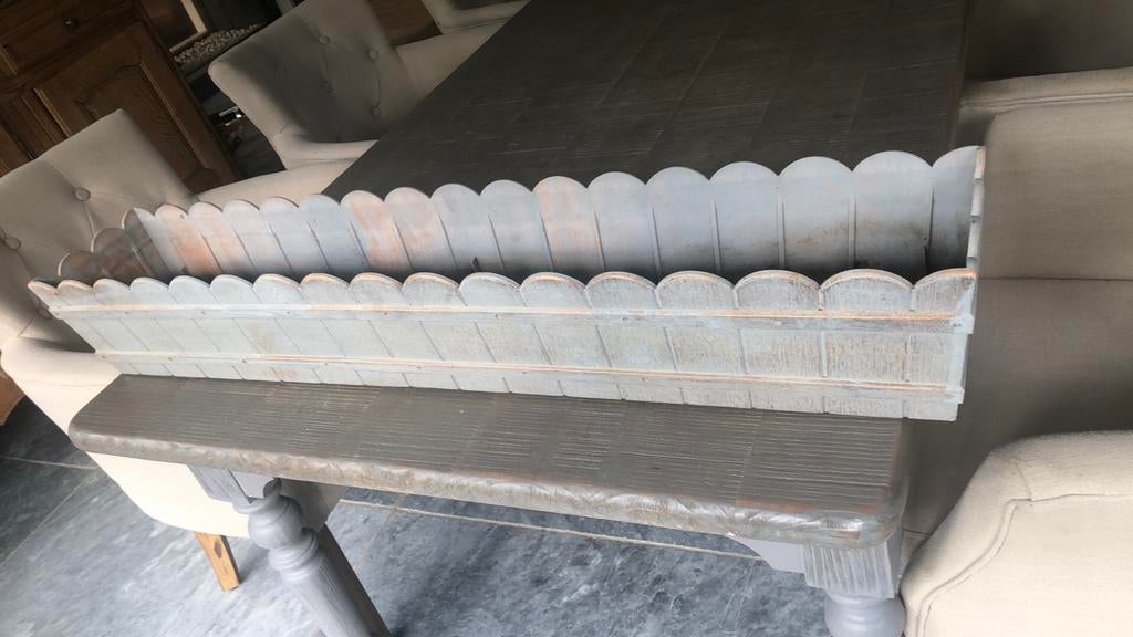 Bac à fleurs- imitation bois- comme neuf, Comme neuf, Synthétique, Intérieur, 60 à 100 cm