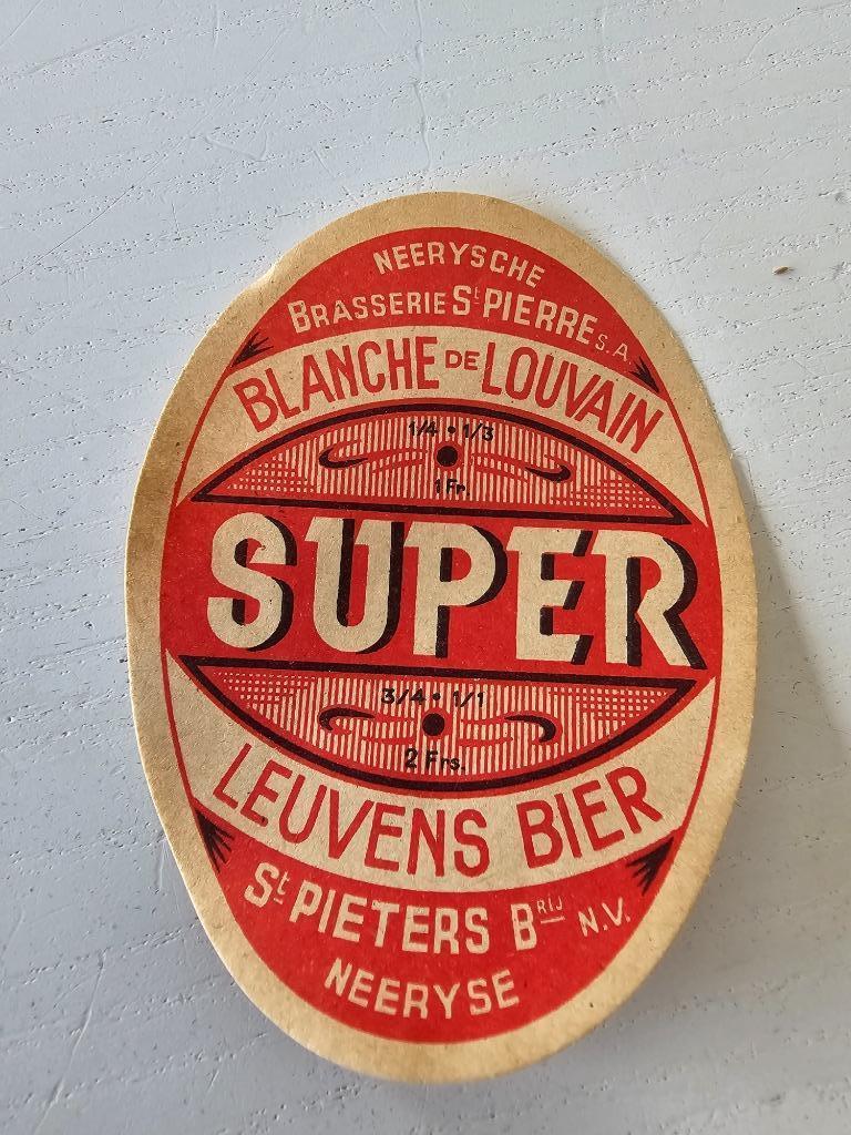 etiket neerysche brasserie st pierre leuvens bier, Enlèvement ou Envoi