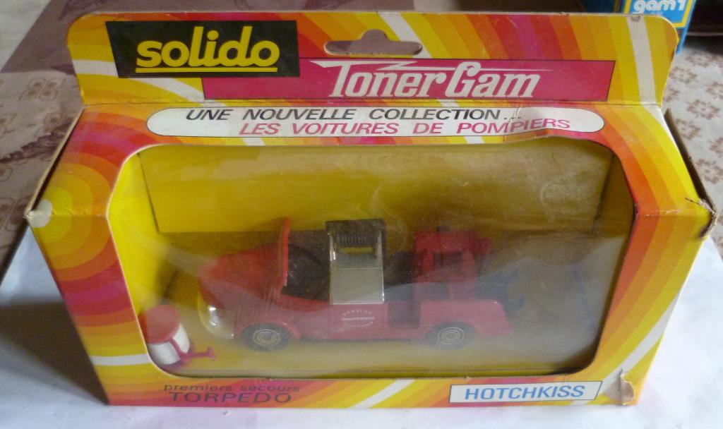 Solido Toner Gam Hotchkiss Brandweer Torpedo, Enlèvement ou Envoi, Comme neuf, Bus ou Camion, Solido