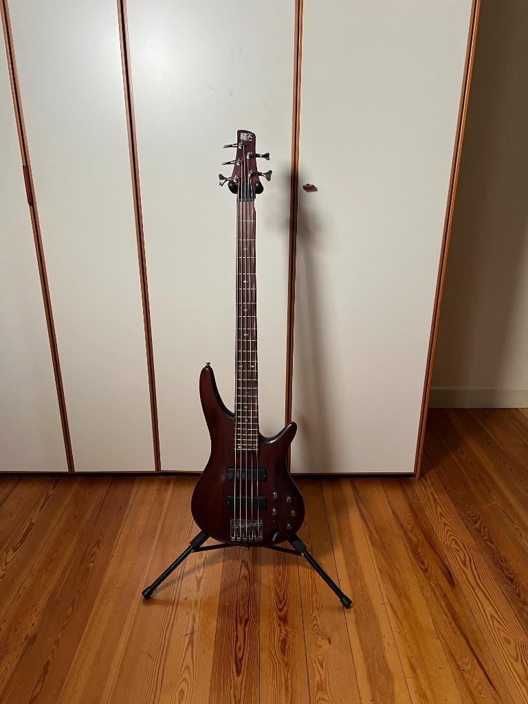Ibanez SR505 5 cordes - Échange possible Fender Sunburst, Enlèvement, Utilisé, Électrique, 5 cordes