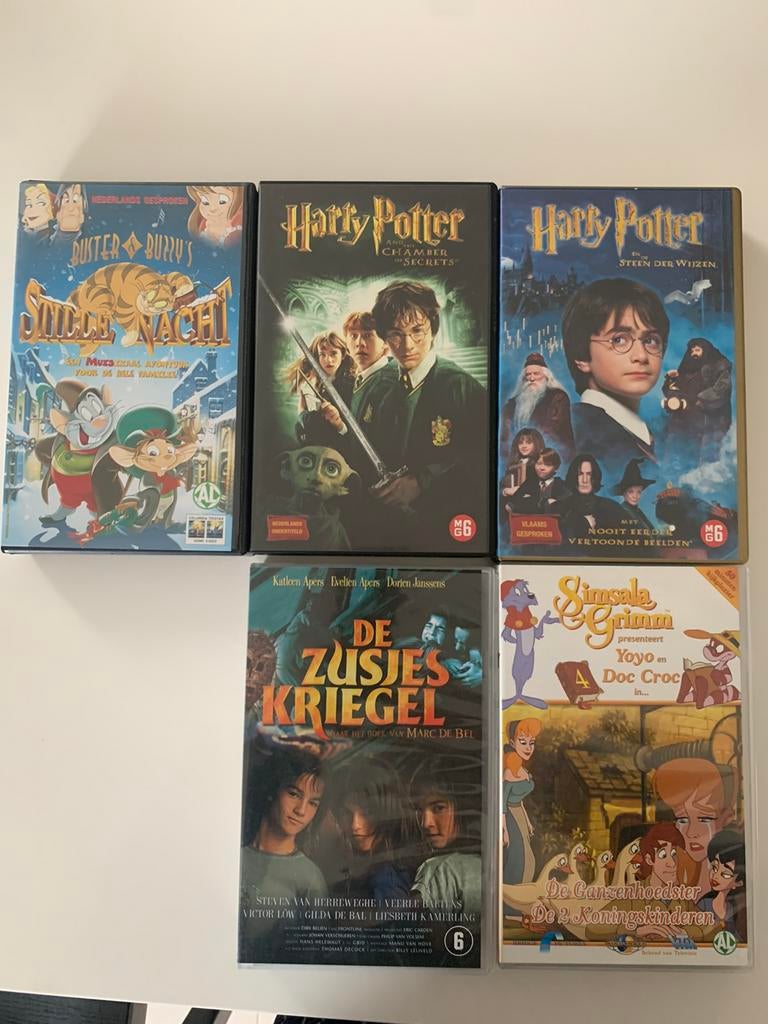 Vhs cassettes van # tekenfilms en films., Ophalen, Gebruikt, Tekenfilms en Animatie, Tekenfilm