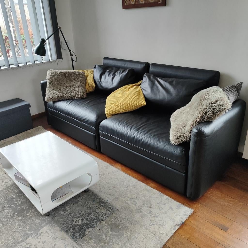 Canapé modulable vallentuna ikea cuir, Maison & Meubles, Enlèvement, Comme neuf, Cuir, Moderne