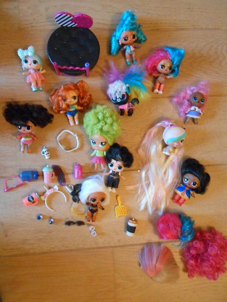 LOT de 11 poupées avec cheveux LOL dont 9 MGA 2018 + access, Enlèvement, Comme neuf, Baby Pop