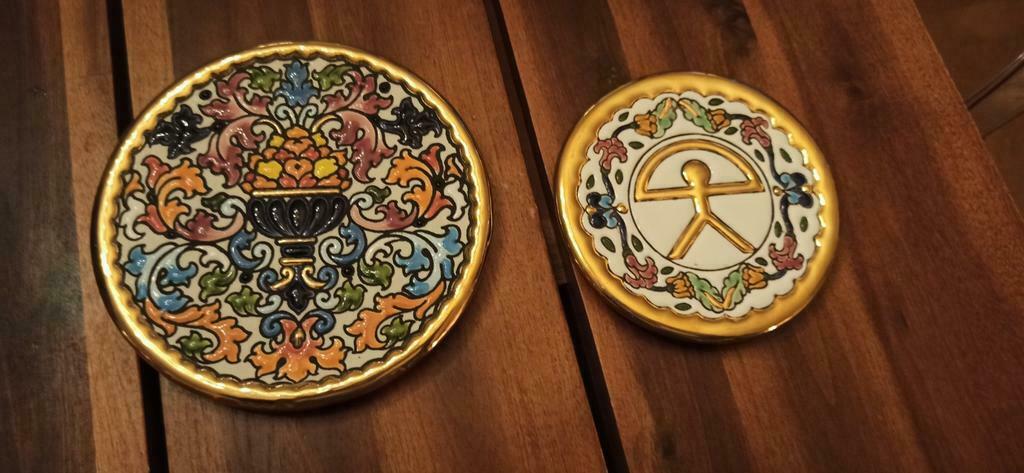 Assiettes dorées, Ophalen, Zo goed als nieuw, Rond, Overige materialen