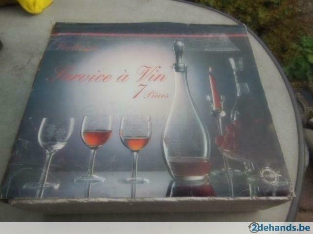 wijn servies, retro