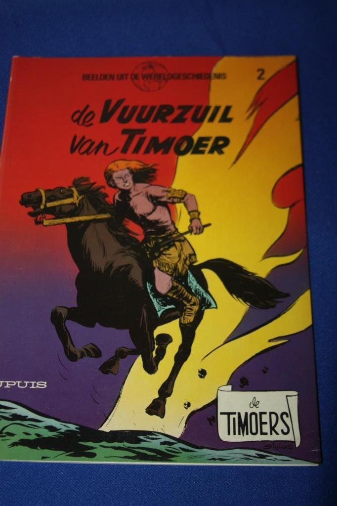 De vuurzuil van Timoer ( Dupuis 1e druk 1980 ) Sirius, Boeken, Gelezen, Eén stripboek, Ophalen of Verzenden, Sirius