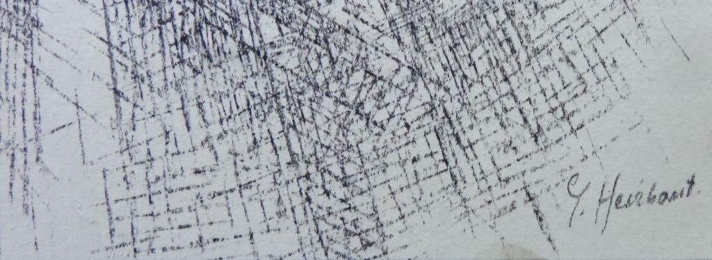GEERT HEIRBAUT / ABSTRACTIE / ORIGINEEL WERK / 40x30cm / SIG, Antiek en Kunst, Ophalen of Verzenden