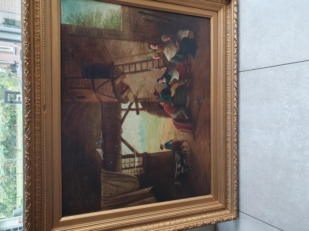Oude schilderij, Ophalen